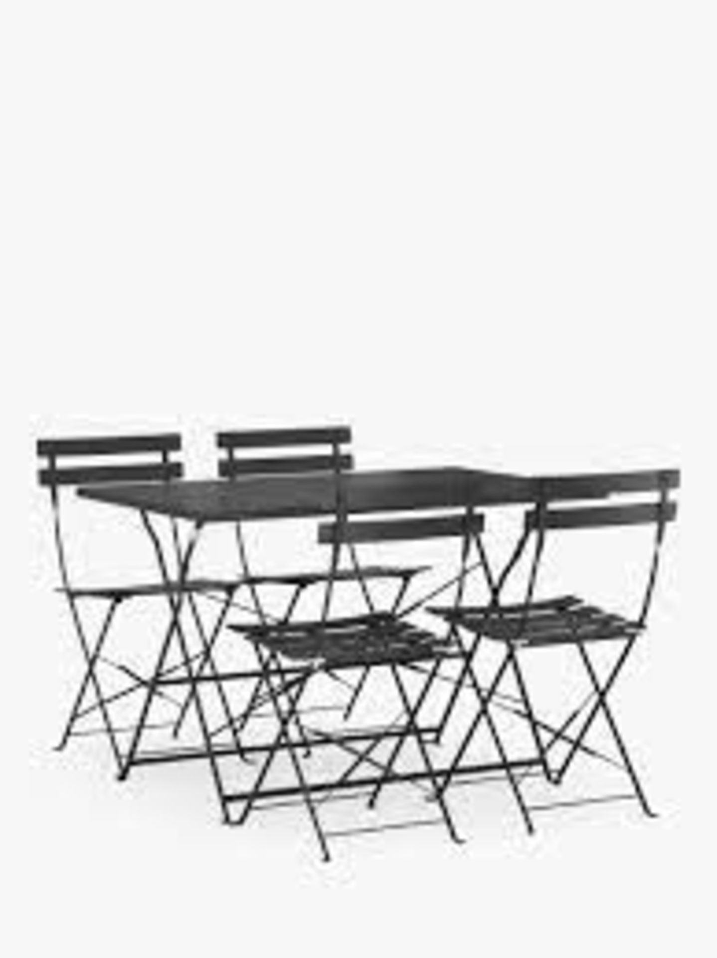 BRAND NEW JOHN LEWIS Camden 4-Seater Garden Table & Chairs Set, Grey. RRP £298.50. Create a - Image 3 of 4