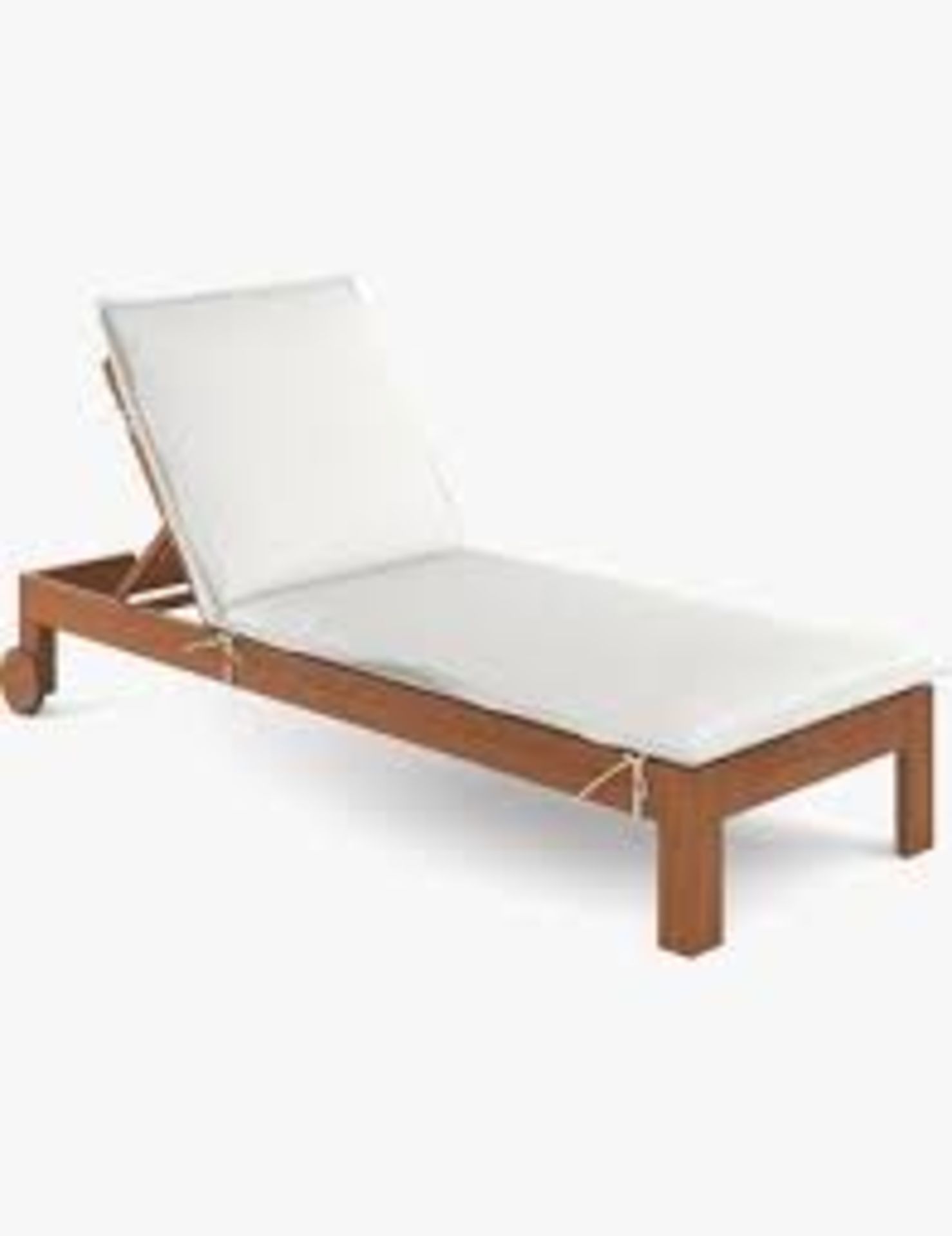 BRAND NEW JOHN LEWIS Cove Garden Sun Lounger, FSC-Certified (Eucalyptus Wood), Natural. RRP £373.50. - Image 2 of 2