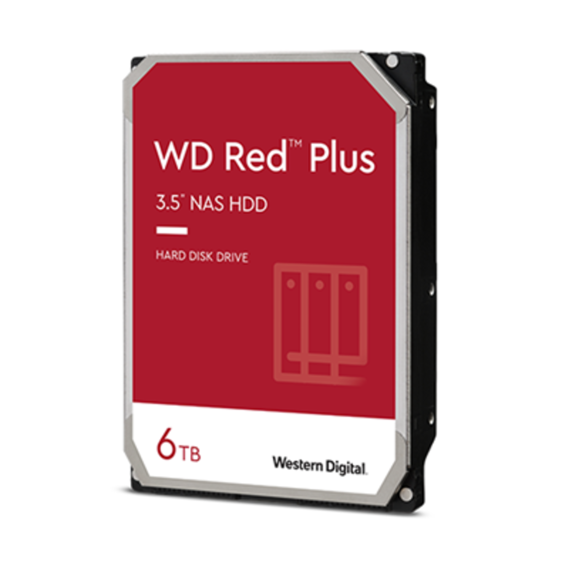 WD WD60EFPX Red Plus 6TB SATA Hard Drive for NAS w/ 5400RPM 6Gb/s 256MB Cache. - BW. RRP £289.00.