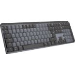 Logitech MX Mechanical Wireless Illuminated Performance Keyboard, Tactile Quiet Switches. - BW.