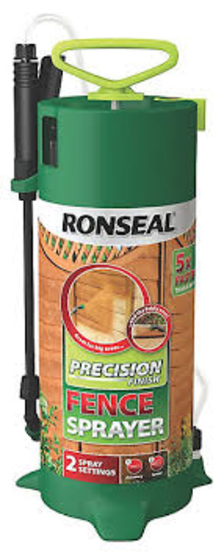 Ronseal - Precision Pump Fence Sprayer. - S2.8. The Ronseal Precision Finish Fence Sprayer has 2