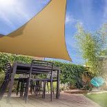 Garden Triangle Sail Shade - Sand. - S2. The shade sail is an innovative and stylish way to have