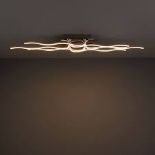 Colours Vaccus Brushed Chrome effect 6 Lamp Ceiling light. - S2.8. The Vaccus ceiling light features