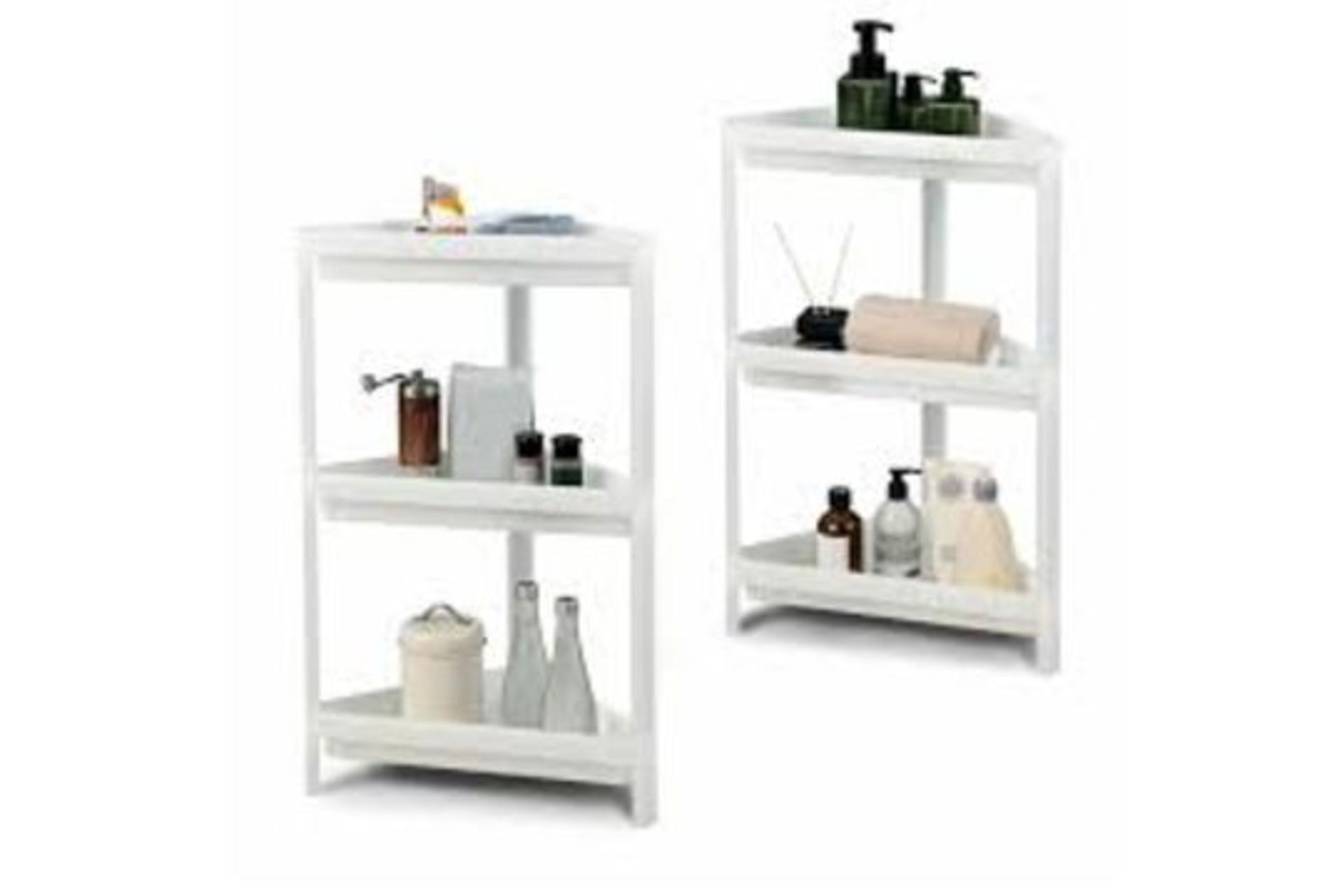 2 Pcs 3 Tier Storage Cart Detachable Kitchen Organizer. - R14.14.