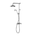 GoodHome Etel Chrome Effect Thermostatic Multi Head Shower. - S2.8.