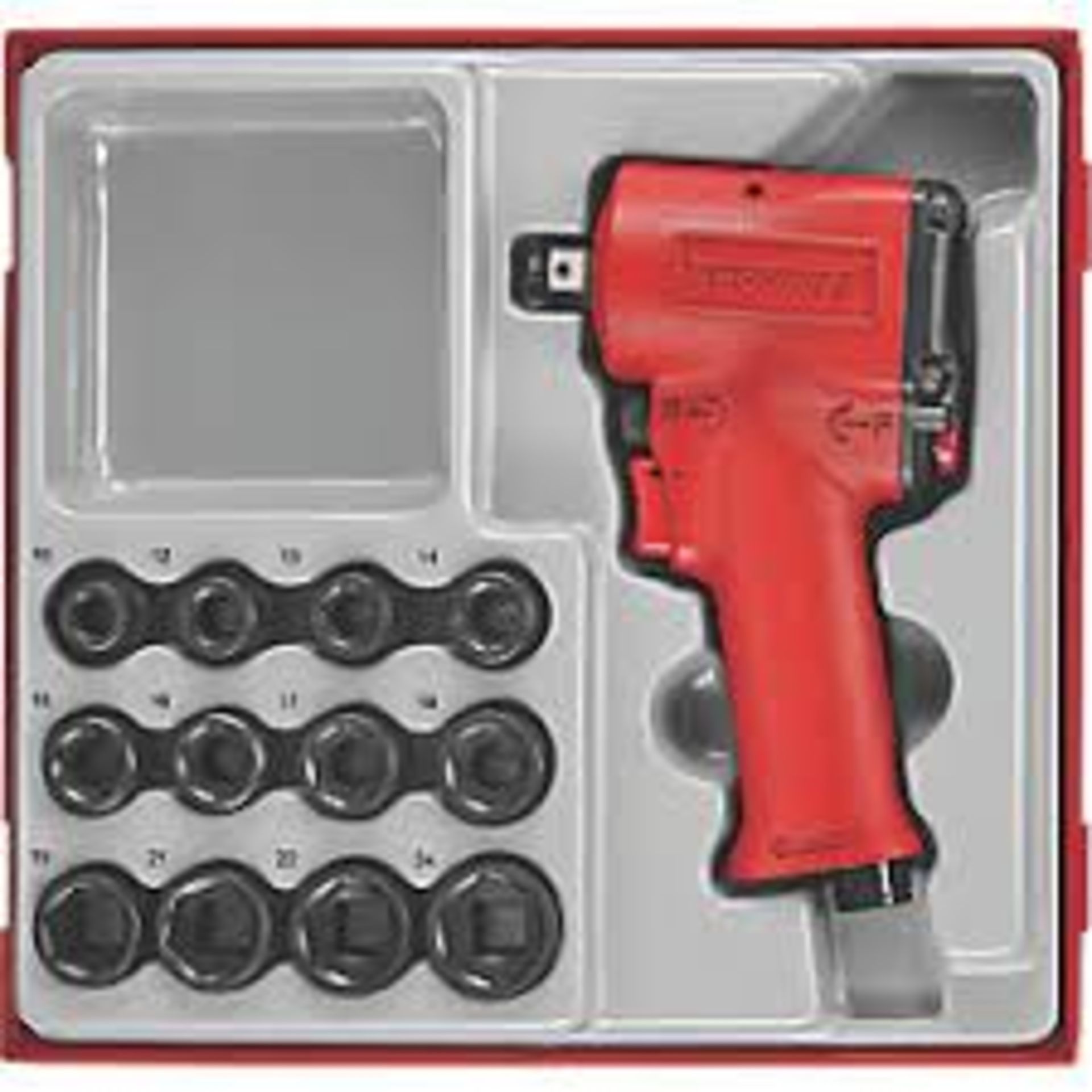 Teng Tools 1/2" Mini Impact Gun Set 13 Pieces. - PW.