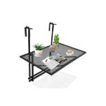 Railing Folding Table With 5-Level Adjustable Heights . - R14.13