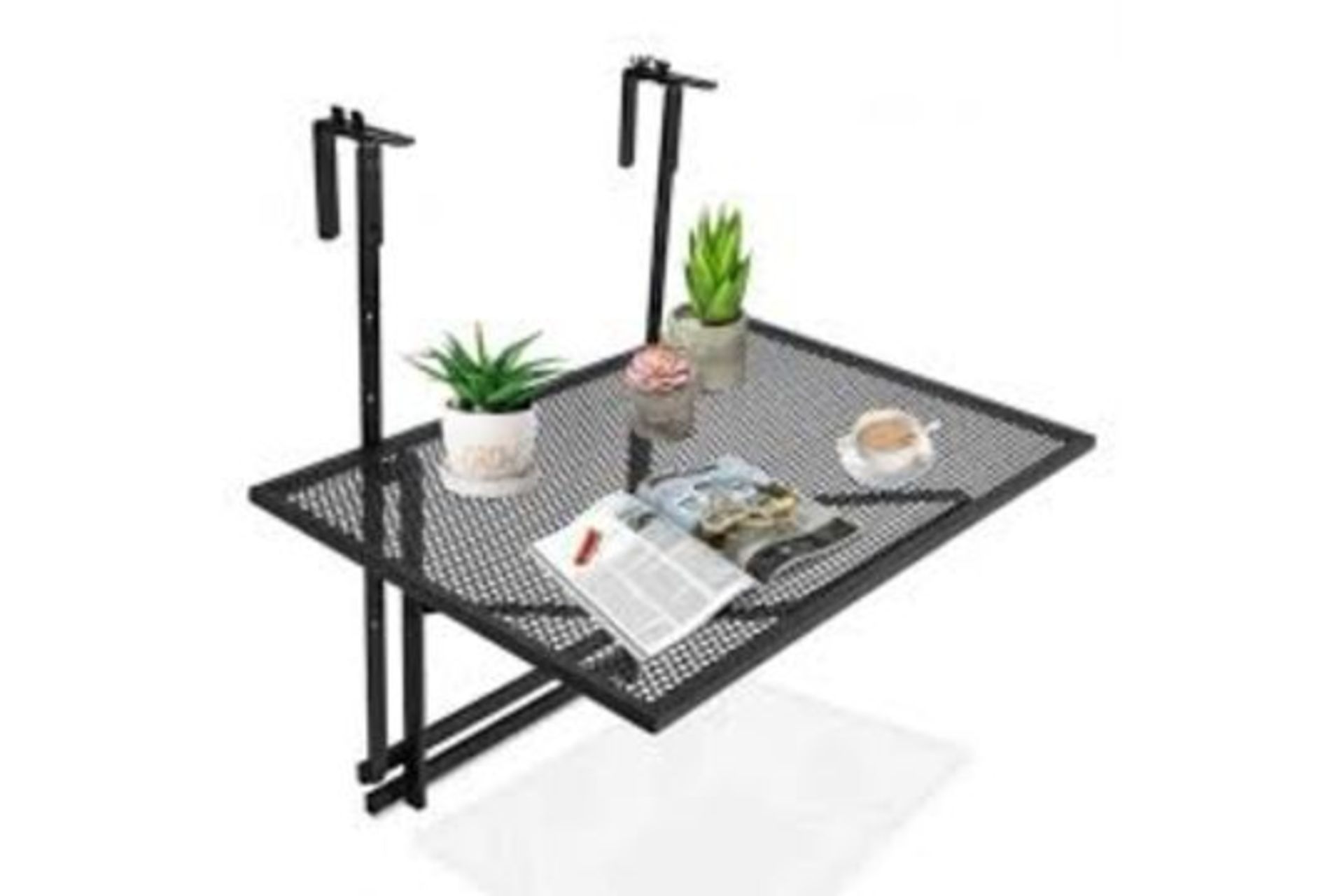 Railing Folding Table With 5-Level Adjustable Heights . - R14.13