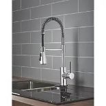 SEVILLE PULL-OUT SPRAY MONO MIXER KITCHEN TAP CHROME. - PW. Single lever operation. 35mm eco