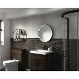 Sensio Aspect Round Black LED Heated Bathroom Mirror. - S2.3.
