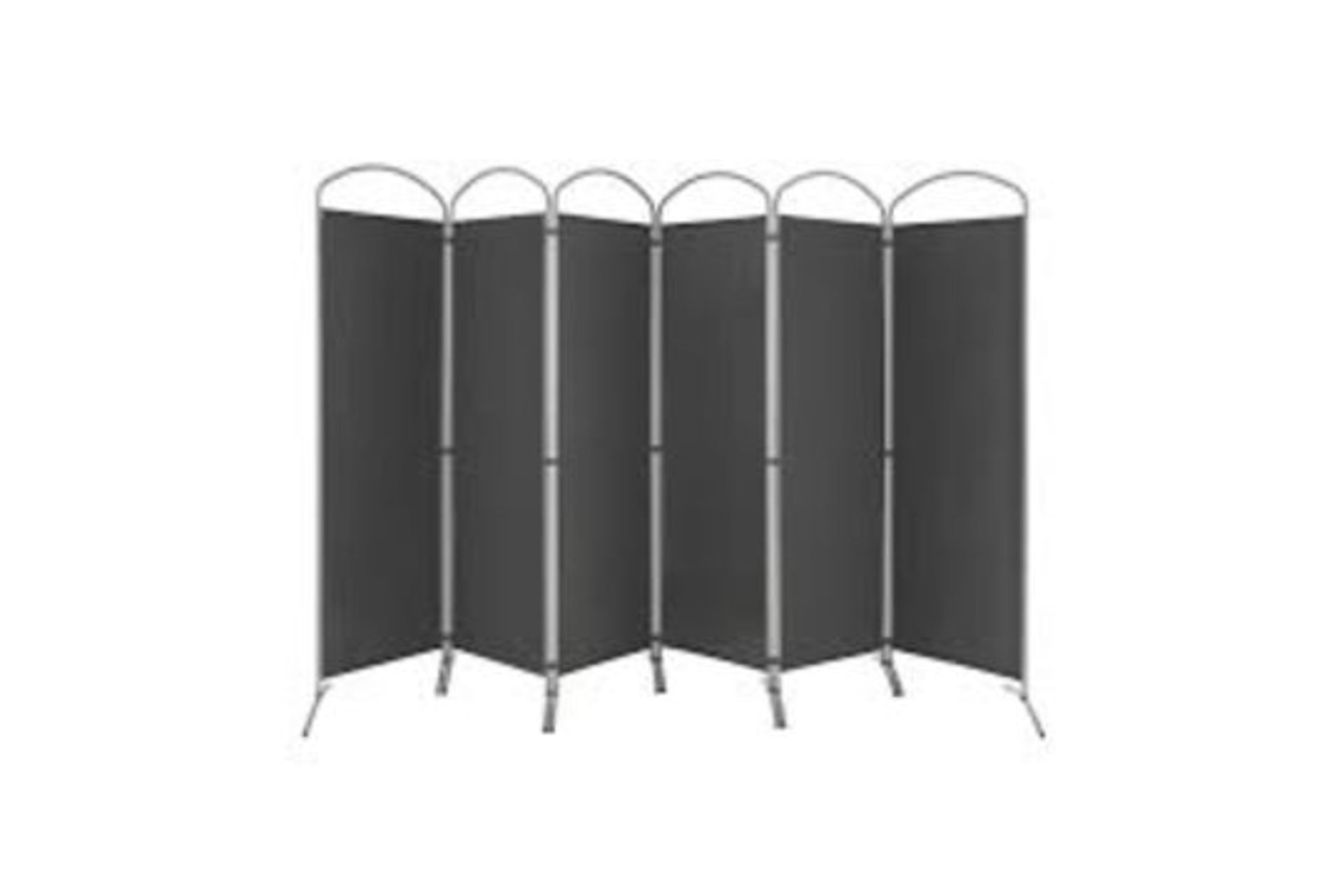 6 Panel Freestanding Folding Room Divider for Home Office-Grey. - R14.15. The 6-panel folding room