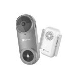 EZVIZ DB2 PRO Grey 5MP Battery Powered Wi-Fi Video Doorbell. - PW.