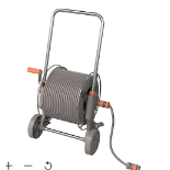GoodHome Watering Freestanding Manual Hose cart set (L)40m. - S2BW.
