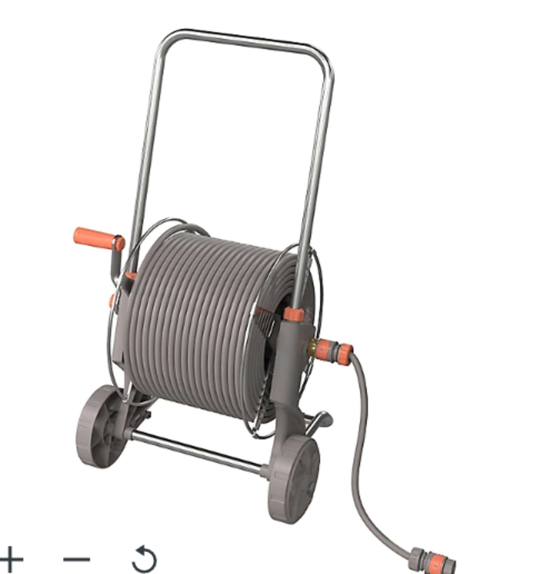 GoodHome Watering Freestanding Manual Hose cart set (L)40m. - S2BW.