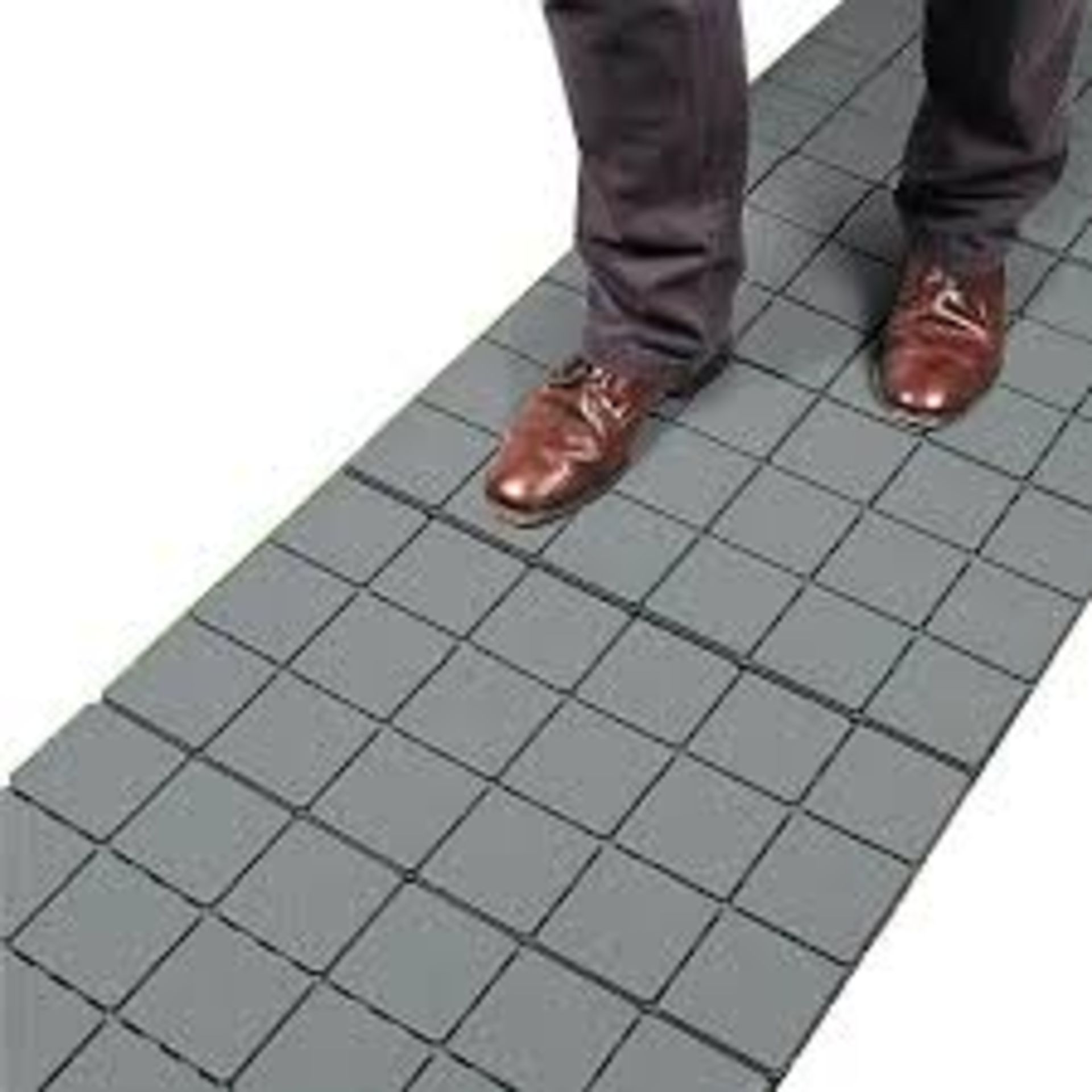 5 x Packs Ram Grey Garden Interlocking Heavy Duty Garden Tiles Path. - S2.6.