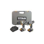 Titan 18V 2 x 2.0Ah Li-Ion TXP Cordless Twin Pack. - R14.13