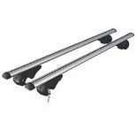 MENABO RB1040 UNIVERSAL ROOF BAR SET 1.2M. - PW. Set of aluminium roof bars for vehicles with raised