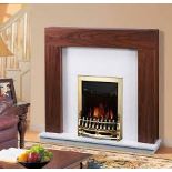 Burning Electric Flame Effect Fires Fireplace Stove Heater . - S2.2 *not brass this is black*