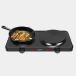 Double Hot Plate. - PW. This VonShef Double Hot Plate is small but mighty. Completely portable &