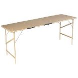 7 x ECONOMY HARDBOARD TOP PASTING TABLE 1780MM X 560MM X 740MM . - PW.