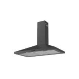 COOKE & LEWIS CHIMNEY HOOD BLACK 898MM . - R9BW. Quiet but powerful adjustable cooker hood featuring