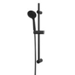 GoodHome Cavally Matt Black 3-spray pattern Shower kit. - S2.8