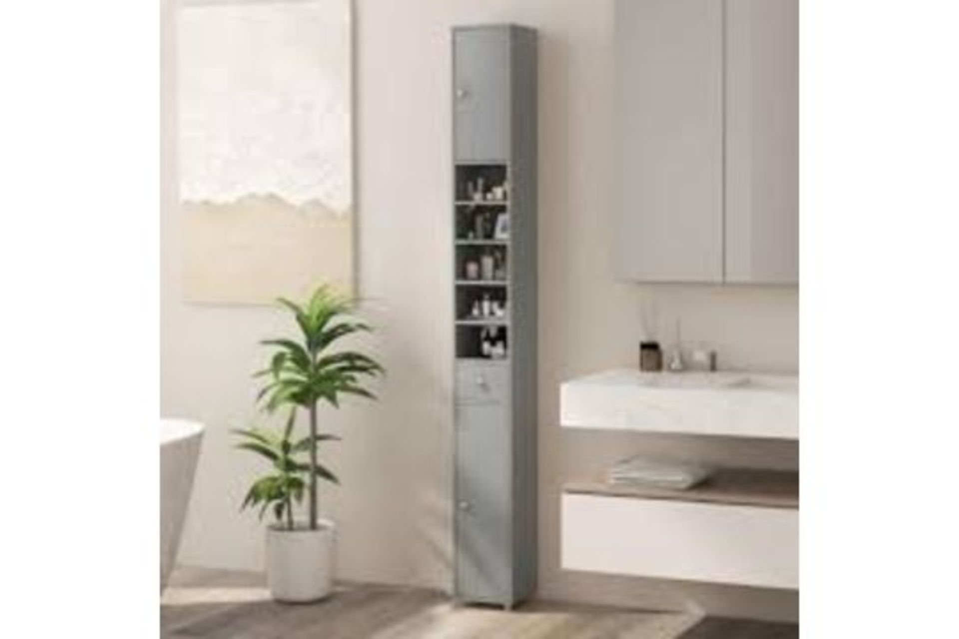 Total Tactic JV10766GR Freestanding Slim Bathroom. - R14.14.