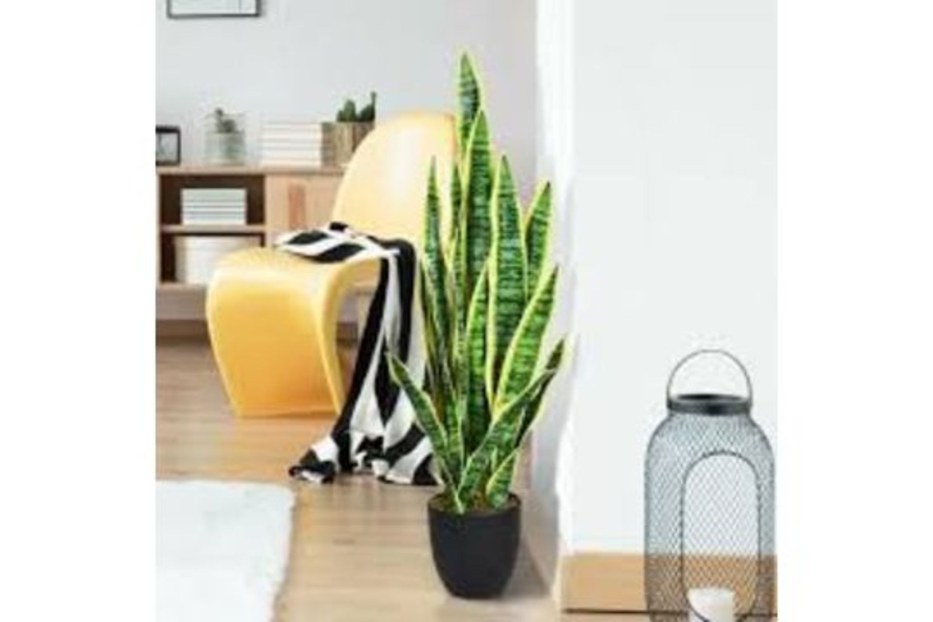 GiantexUK 93cm Fake Sansevieria, Artificial Snake Plant. -R14.14.