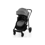 2 In 1 High Landscape Stroller With Reversible Seat And Adjustable Backrest And Canopy-Grey. - R14.