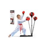 Freestanding Height Adjustable Kids Punching Bag with Stand .- R14.16.