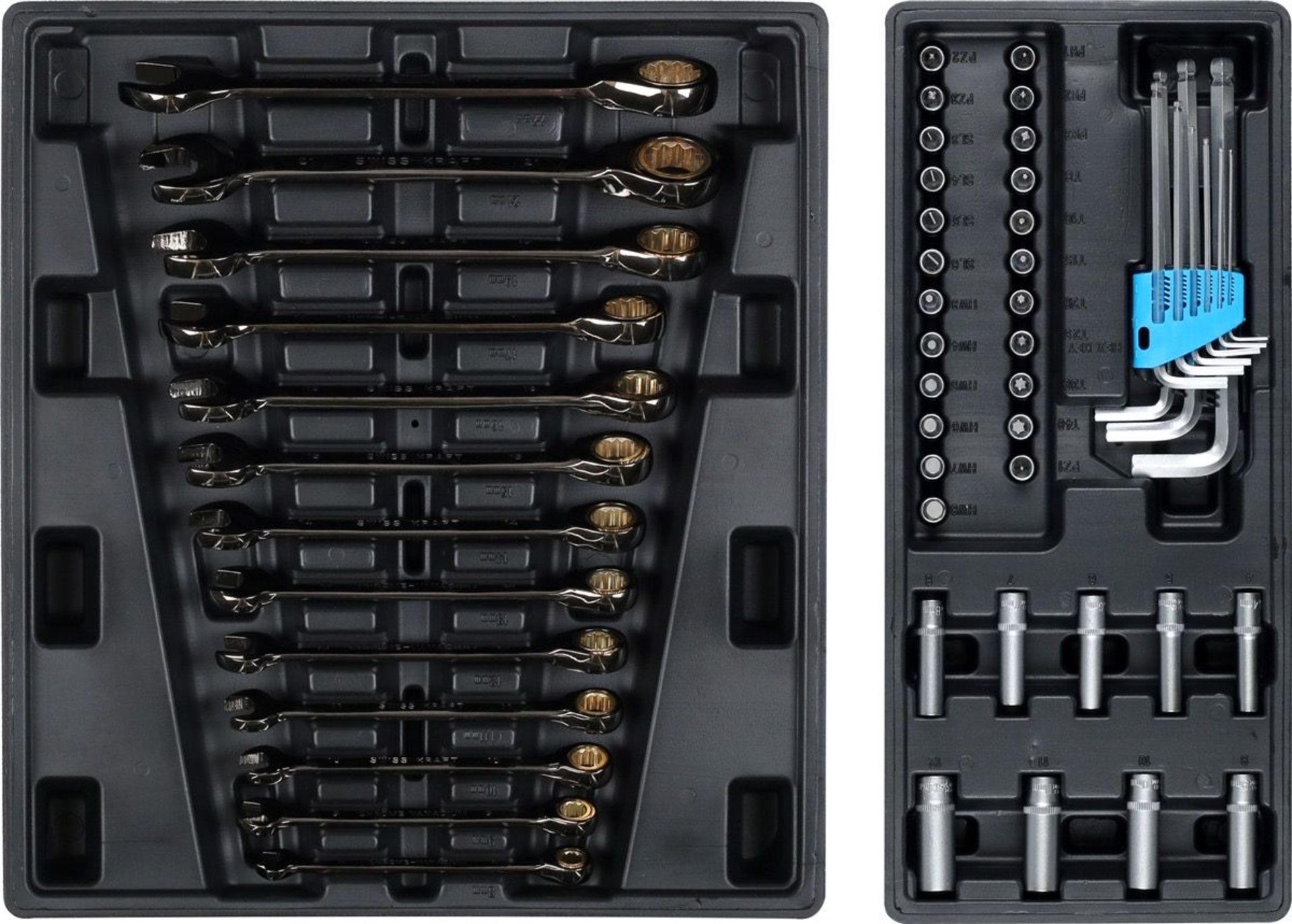 New & Boxed Swiss Kraft 136 Piece Professional Wheeled Lockable Tool Chest. RRP £1495. 6 Drawers - Bild 3 aus 6