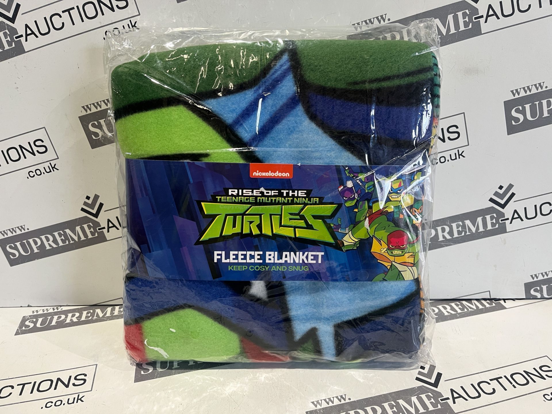 TRADE LOT 100 X BRAND NEW RISE OF THE TEENAGE MUTANT NINJA TURTLES COSY AND SNUG FLEECE BLANKETS