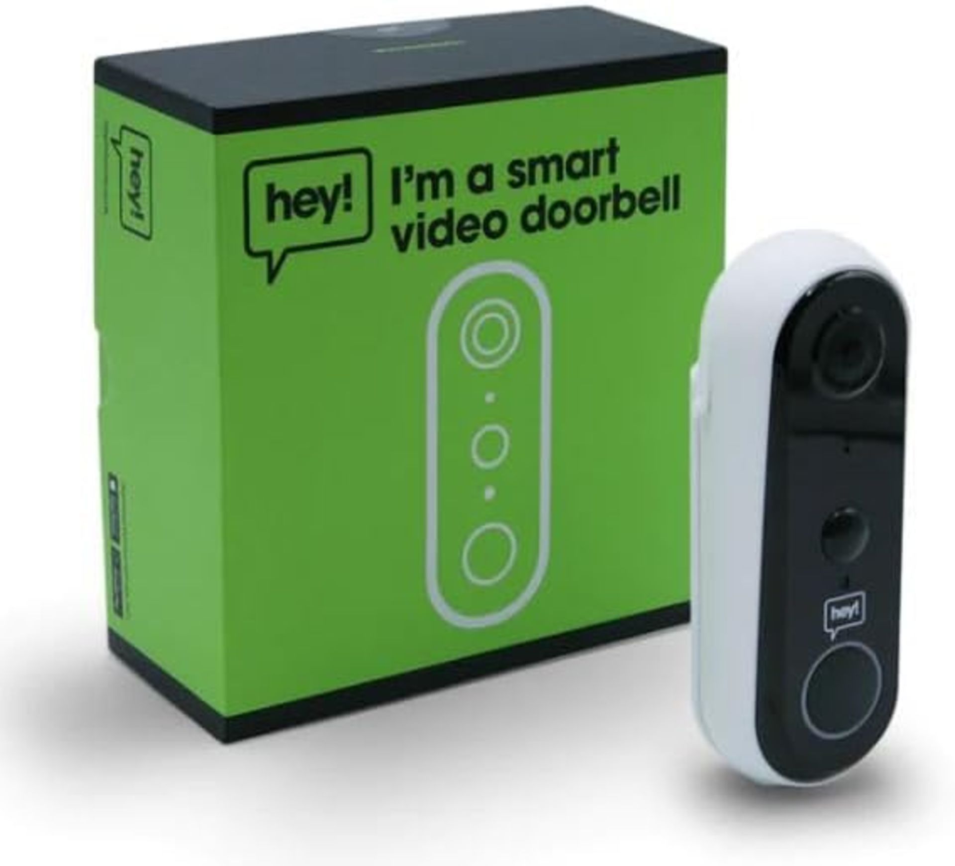 NEW & BOXED HEY! SMART Wireless Video Doorbell. RRP £79.99 EACH. Wifi Doorbell Security Camera