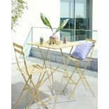 BRAND NEW Palma Bistro Bar Set - DUSK CITRON. RRP £199 EACH. Liven up your garden or balcony with