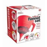 50x BRAND NEW 3 in 1 Small Medium Large Kitchen Funnel Set. RRP £4.99 EACH. A great kitchen