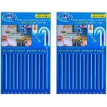 50x BRAND NEW Packs Of 12 Drain Cleaner Sticks - 2 PACKS. RRP £4.99 EACH. Rapid Decomposition: Drain