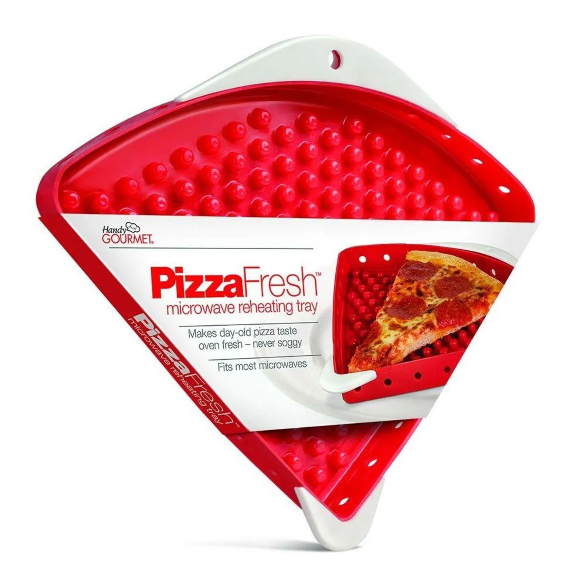 32x BRAND NEW HANDY GOURMET Pizza Fresh Microwave Tray. RRP £7.99 EACH. Make last night’s pizza