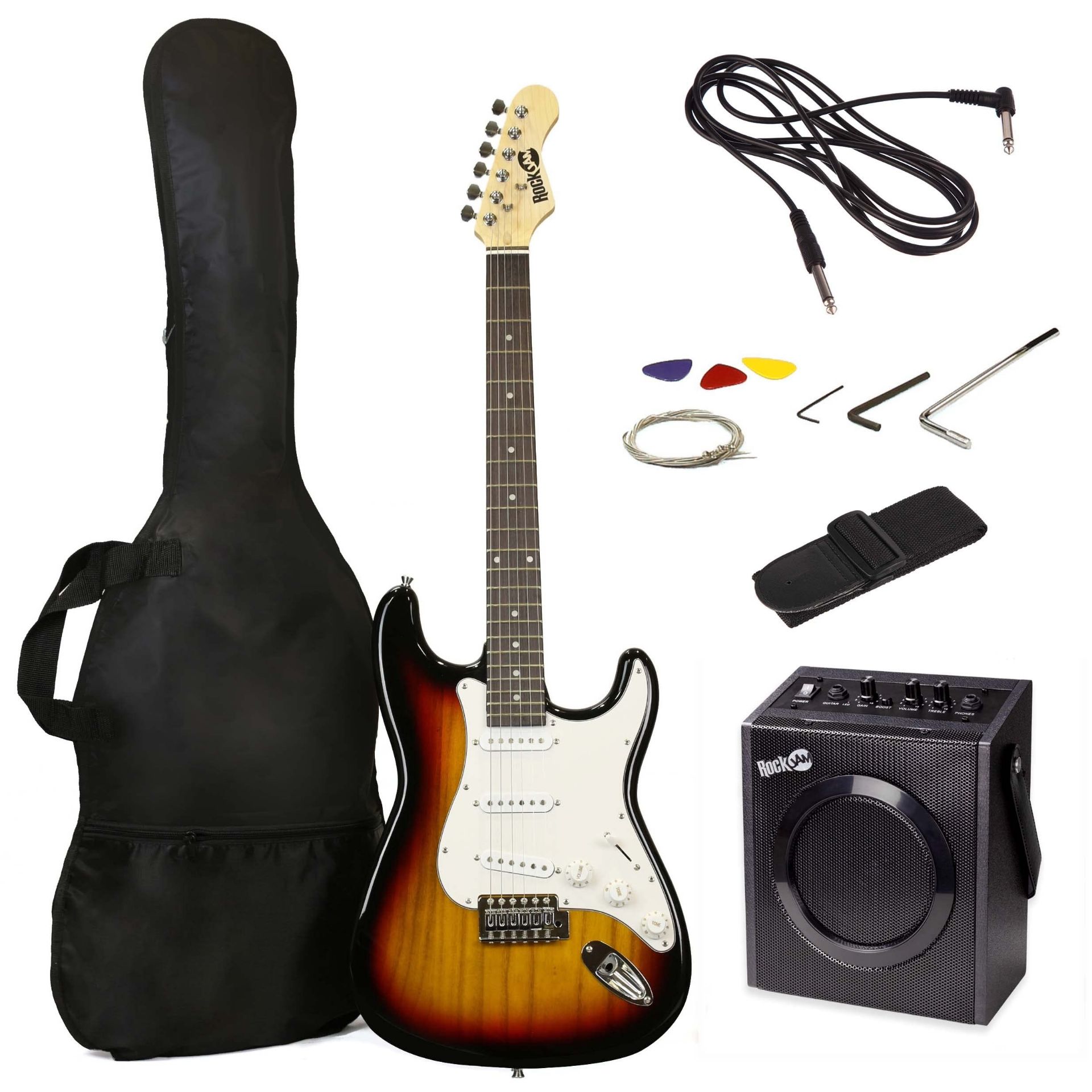 RockJam RJEG02-SK-SB Full Size Electric Guitar Superkit - ER20