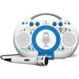 Singing Machine ISM398BT Karaoke System Home,White - ER22