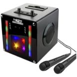 Bundle of 2x RJSC01BK Singcube 5Watt Rechargeable Bluetooth Karaoke Machine - ER22