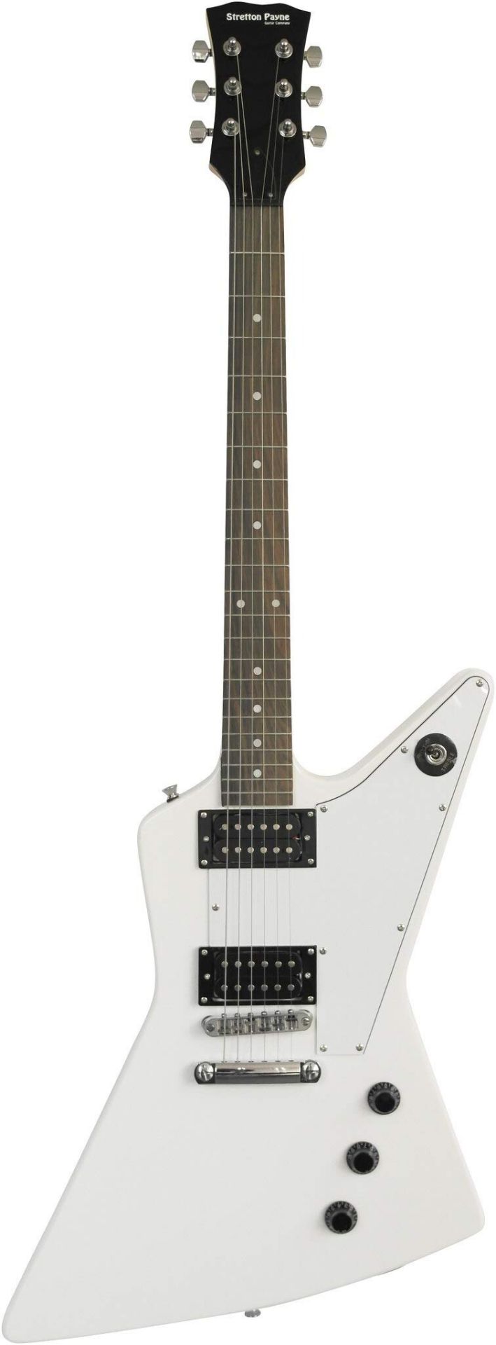 Stretton Payne XE Electric Guitar with padded bag. Guitar in White - ER21