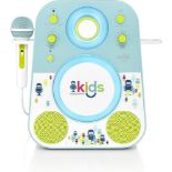 Singing Machine Kid's SMK250BG Mood LED Glowing Bluetooth Sing-Along Speaker - ER21