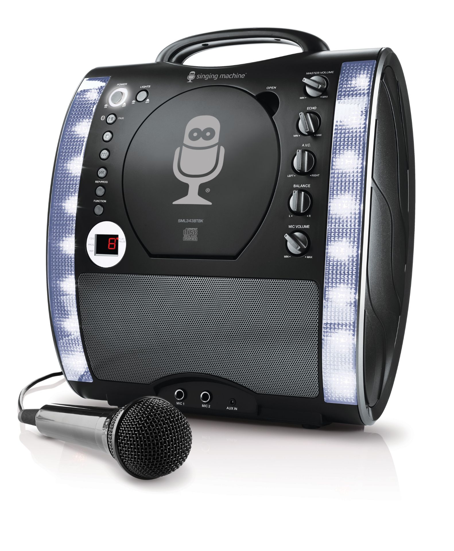 Singing Machine Karaoke System with Bluetooth - Black - ER22