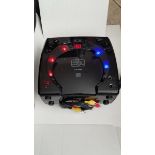 Bundle of 2x Portable CD +G Karaoke System with Disco Lights and Microphone, Black - ER22