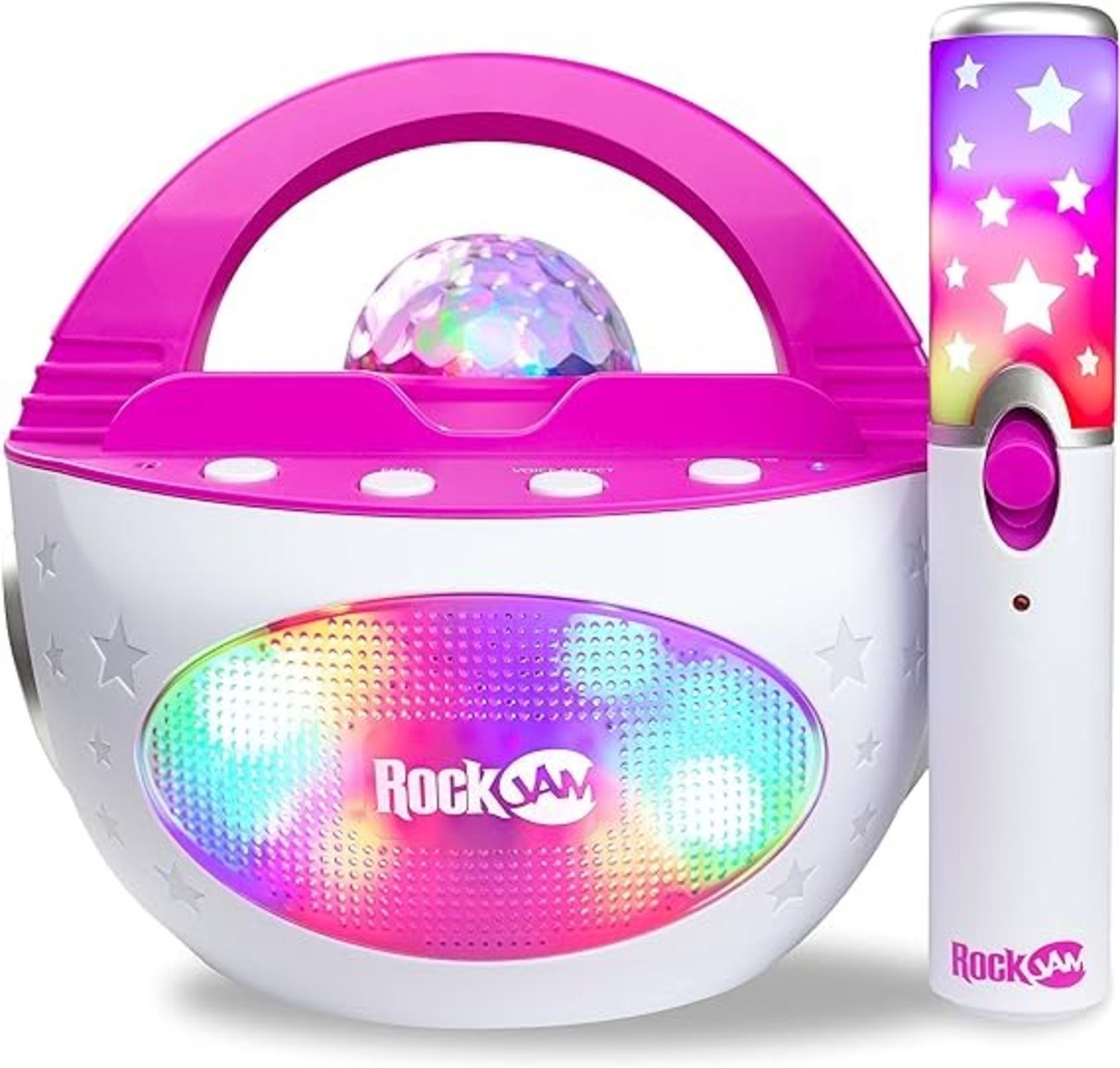 RockJam K-Pop Rechargeable Wireless 10-watt Bluetooth Karaoke Machine - ER21