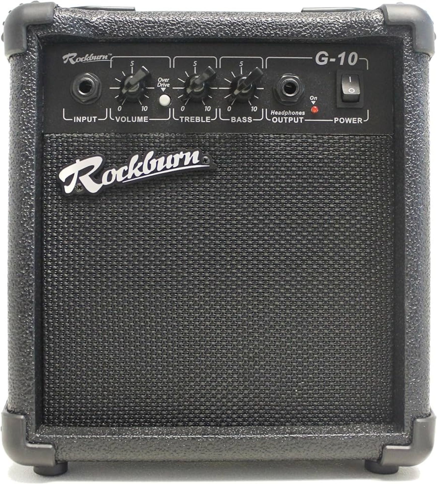 Rockburn BC-10S-BK amp 10 Watt Guitar Amplifier with Headphone Output - ER21