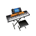 Rockjam 61-Key Keyboard Piano Kit with Pitch Bend Set - ER20