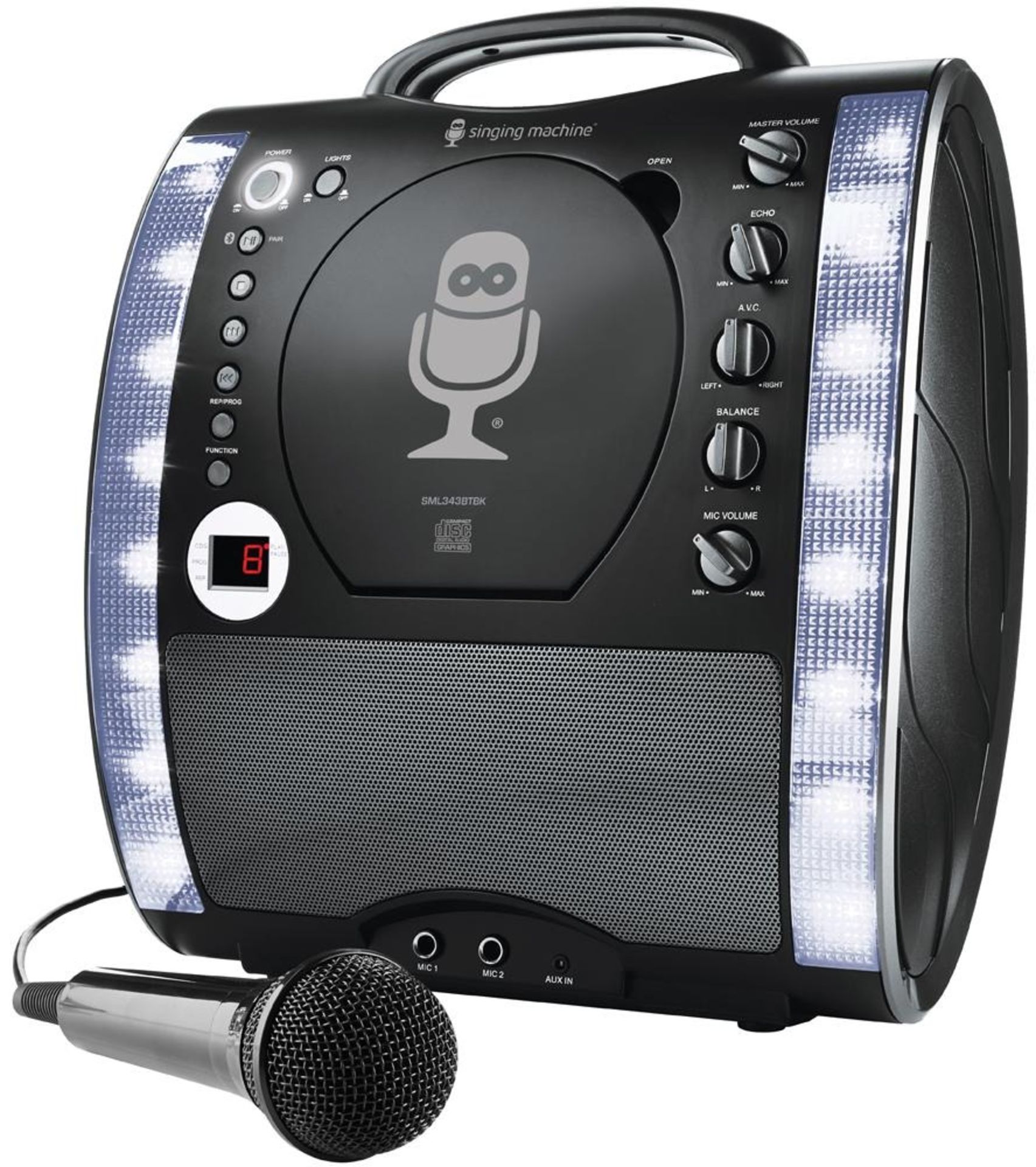 ROCKJAM SML343BTBK Karaoke System with Bluetooth - ER22