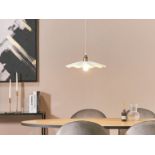 Phils Metal Pendant Lamp White. - R13a.8. RRP £139.99. Experience the mesmerizing charm of this