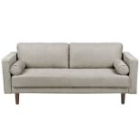 Nurmo 3 Seater Fabric Sofa Taupe. - R14. RRP £739.99. Revamp your living space with this timeless